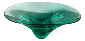 Vintage Emerald Green Murano Glass Bowl, 1960s