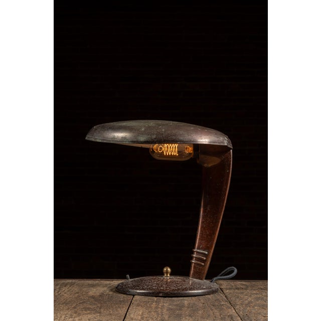 1930s 1930s Faries Eye-Saver Cobra Table Lamp For Sale - Image 5 of 11