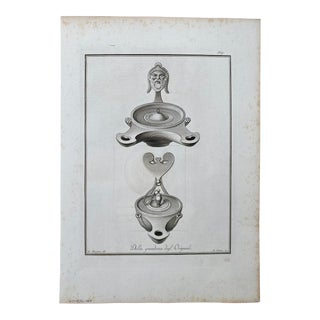 1762 Portrait Roman Lamp Still Life For Sale