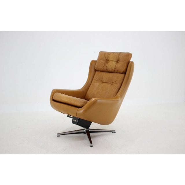 Leather Adjustable Armchair from Peem, Finland, 1970s For Sale - Image 11 of 18