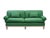 This exquisitely crafted custom sofa by Steven Gambrel was inspired by Jean-Michel Frank's designs, combining modern slick...