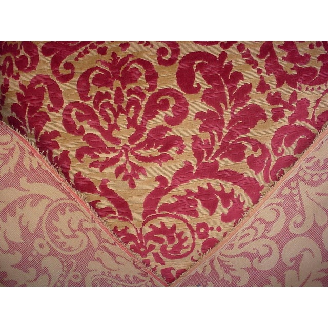 Scalamandre Vendome Velvet Red Floral Damask Upholstery Fabric Chairish