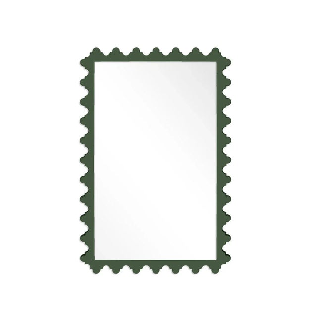 Contemporary Fleur Home Garden District Magazine Rectangle Mirror in Duck Green, 29.75x41 For Sale - Image 3 of 3