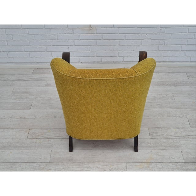 Vintage Danish Armchair in Wool & Beech, 1950s For Sale - Image 13 of 18