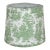 12" Sage Toile Drum Lamp Shade For Sale