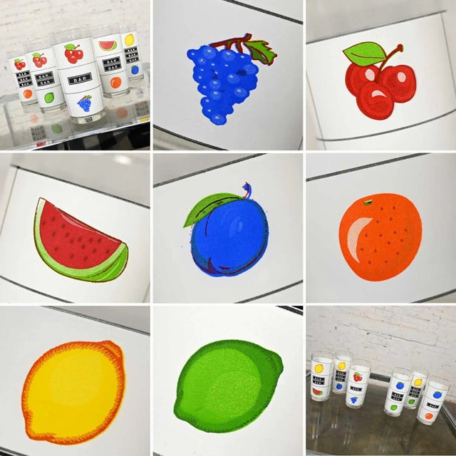 Late 20th Century Casino Slot Machine Highball Cocktail Glasses Set of 6 For Sale - Image 11 of 13