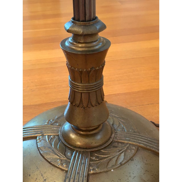 1920s Greist Mfg.Co. Art Deco Torchiere Floor Lamp For Sale - Image 9 of 11