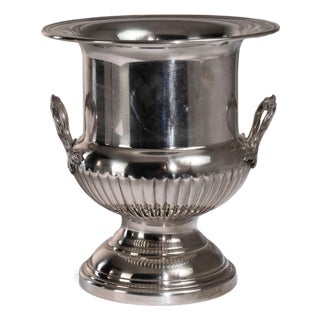 Mid 20th Century France Silver Metal Ice Bucket For Sale
