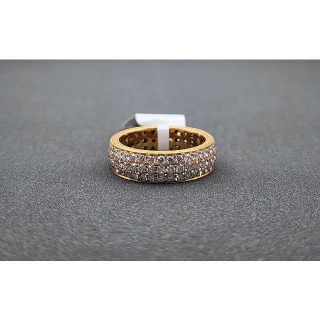 2.28 Ct Diamond Eternity Band Size 6.5 For Sale - Image 4 of 9