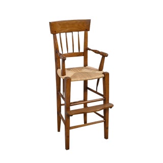 Mid-19th Century Childrens High Chair in Cherrywood For Sale
