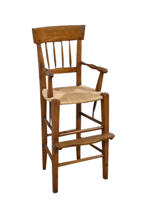 Mid-19th Century Childrens High Chair in Cherrywood