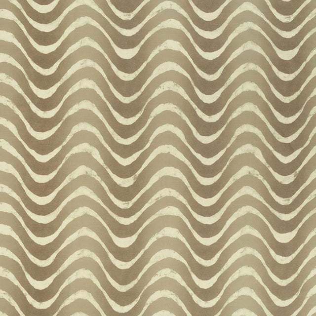 The batik-like waves have the graphic appeal of zebra stripes, and impart an instant dose of global chic to any room. Sold...