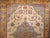 Vintage Turkish Oushak Rug, Handwoven Geometric Pattern, Ivory & Blue, 8' x 11' For Sale - Image 16 of 18