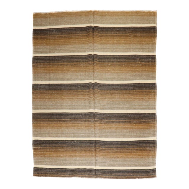 Striped Turkish Kilim For Sale