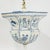 Metal Vintage Hand-Painted Dutch Blue and White Tile-Style Metal Table Lamp - Octagonal Urn With Pastoral Scenes For Sale - Image 7 of 17