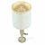1950s Rembrandt Teal and Gold Hourglass Shaped Midcentury Table Lamp For Sale - Image 5 of 12