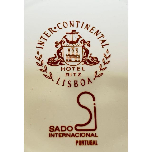 The Ritz-Carlton Lisbon Porcelain Ashtray Vide-Poche, Circa 1970s For Sale - Image 9 of 9