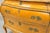 Rococo Antique Italian Rococo Louis XV Orange Painted Bombe Commode Chest of Drawers For Sale - Image 3 of 16