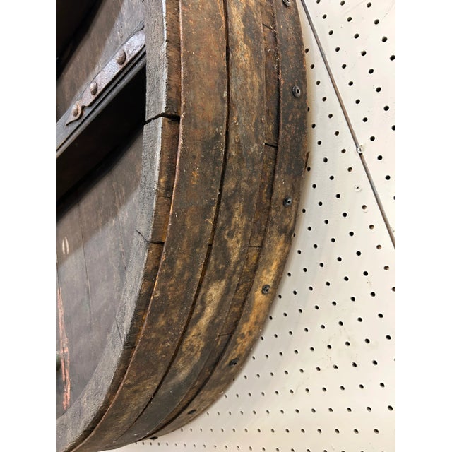 Early 20th Century French Château Margaux Wine Barrel Top Façade Ca. 1910 For Sale - Image 5 of 10