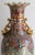 1970s Monumental 50.5" Chinese Export Royal Satsuma-Style Palace Floor Vase With Wooden Stand For Sale - Image 5 of 18