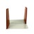 2 original vintage bookends made of teak wood and metal by Kai Kristiansen for Feldballes Mobelfabrik in the 1960s....
