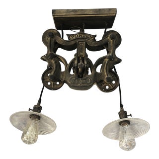 Restoration Hardware Iron Ceiling Light For Sale