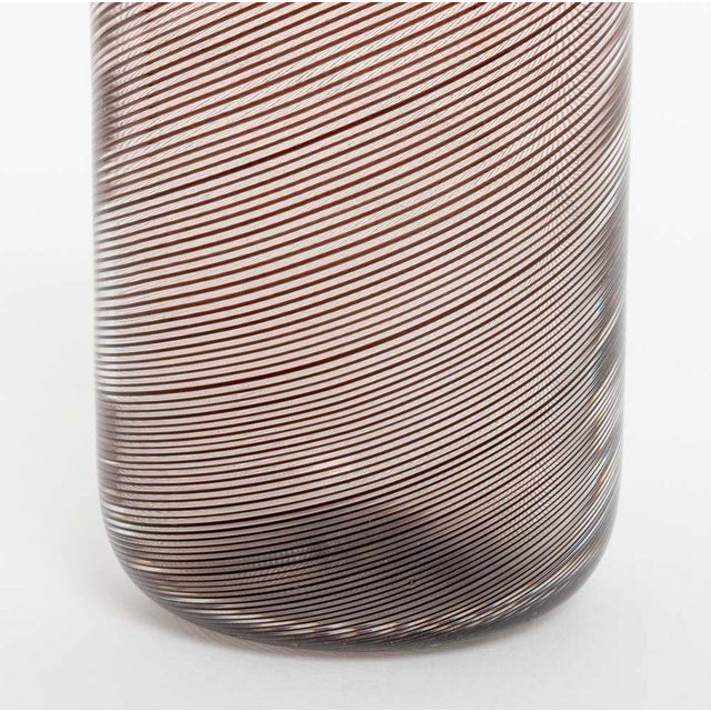 Venini Murano Latticino Glass Vases, 3 For Sale - Image 10 of 11