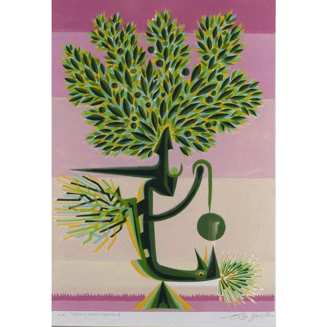 Leo Guida, Temporary Tree, Etching, 1995 For Sale - Image 4 of 4