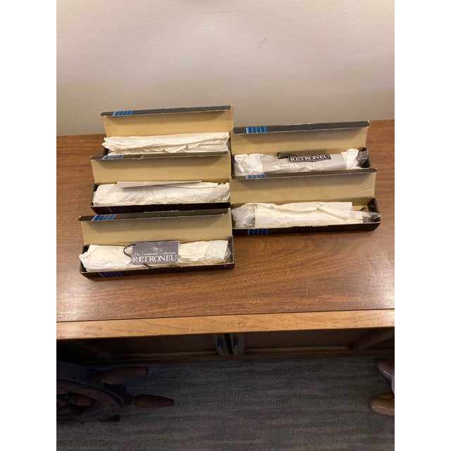 1950s Retroneu “Vertu” Flatware Nos (5 Setting, Each Being 5 Pieces) For Sale - Image 11 of 12