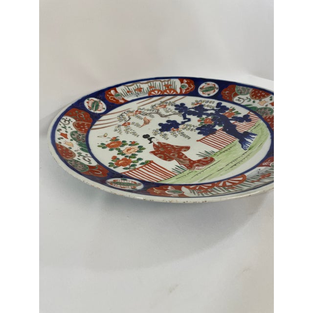 Ceramic Late 19th Century Meiji Period Japanese Imari Charger Platter For Sale - Image 7 of 18
