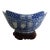 Vintage Chinese Blue & White Center Bowl and Stand For Sale