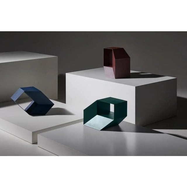 Contemporary Red Rocky Side Table by Charles Kalpakian For Sale - Image 3 of 4