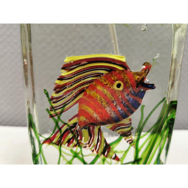 Murano Glass Aquarium Table Lamp by Alfredo Barbini for Cenedese Vetri, Italy, 1950s For Sale - Image 14 of 17