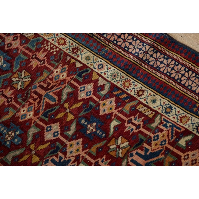 Antique Caucasian Square Rug - 3'11" X 5'1" For Sale - Image 9 of 13