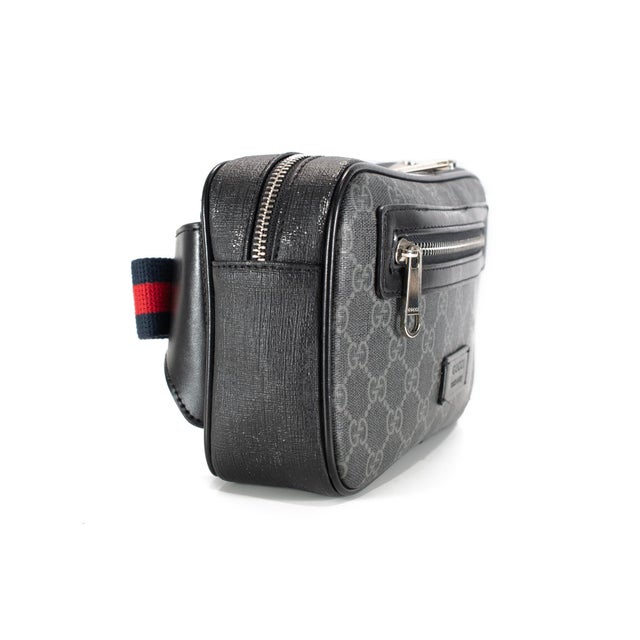 Gucci Gucci Gg Supreme Black Canvas 474293 Belt Bag For Sale - Image 4 of 13