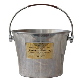 Large Metal Champagne Wine Bucket with Handle For Sale