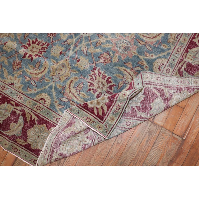 Bauhaus Antique Zabihi Collection Persian Tabriz Rug - 7'11" x 11'6" For Sale - Image 3 of 12