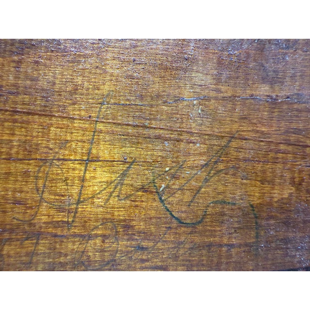 Coffee Early 20th Century Antique Brace Back Windsor Chair With Grooved Seat For Sale - Image 8 of 12