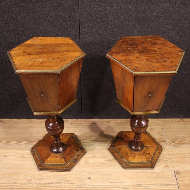 19th Century Italian Side Tables, 1880s, Set of 2 For Sale - Image 3 of 13