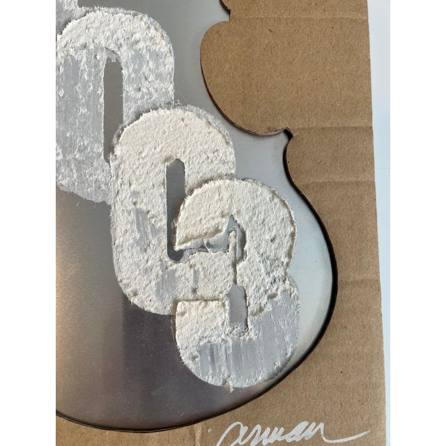 2000 - 2009 Arman, Violin Concerto Hand Signed Mixed media Arman Assemblage Collage New Years Card, 2003 For Sale - Image 5 of 11