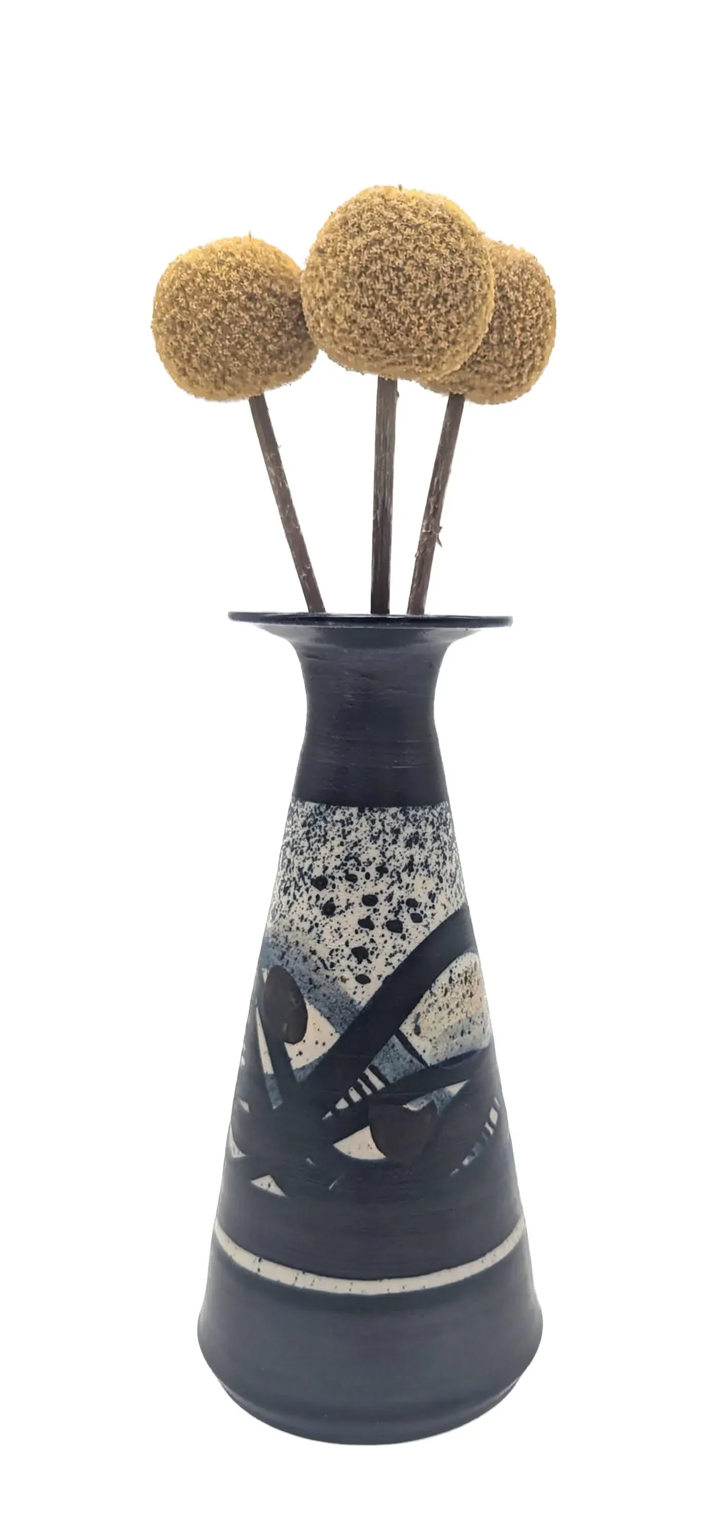 Jenni Ahonen of Keramiikka Ateljee Glazed Ceramic Bud Vase | Chairish