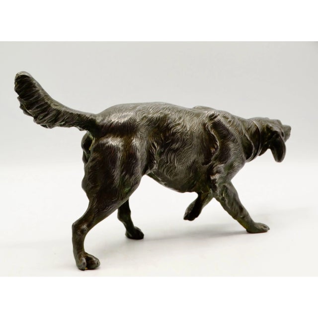 Modern Antique French Sporting Dog Sculpture For Sale - Image 3 of 10
