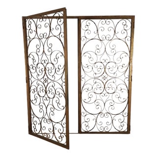 Wrought Iron Partition Gate, Italy, 1950s For Sale