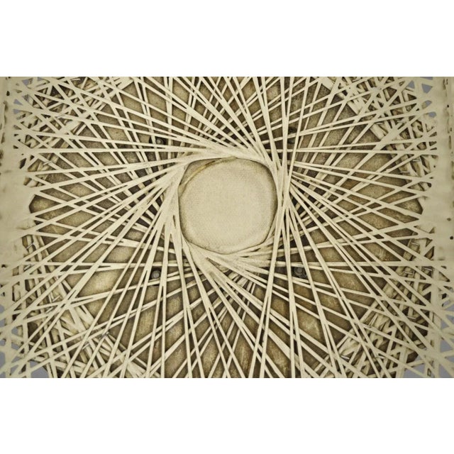 Vintage Russell Woodard Style Woven Spun Fiberglass Chair For Sale In Philadelphia - Image 6 of 11