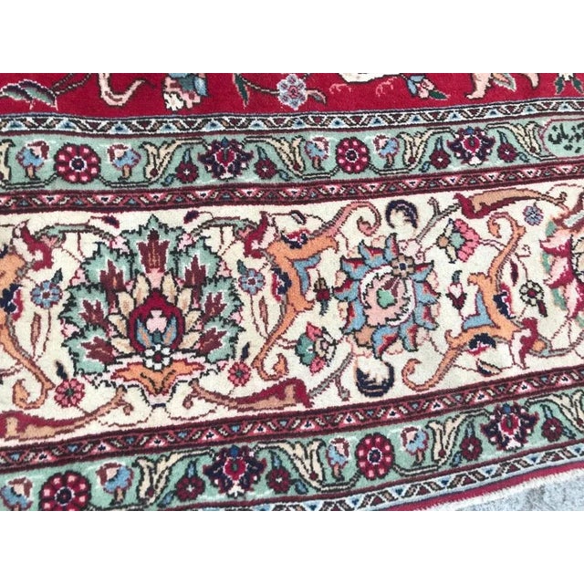 Large Vintage Tabriz Rug For Sale - Image 3 of 16