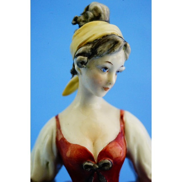20th Century Porcelain Figurine by Giuseppe Cappè in the style of Capodimonte, Italy For Sale - Image 14 of 18