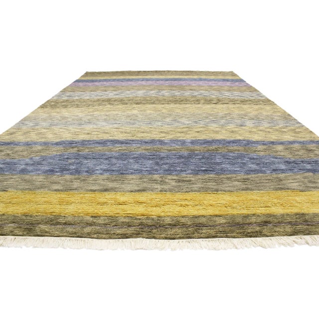 Contemporary Nature-Inspired Moroccan Rug - 09'00 X13'07 For Sale - Image 3 of 5