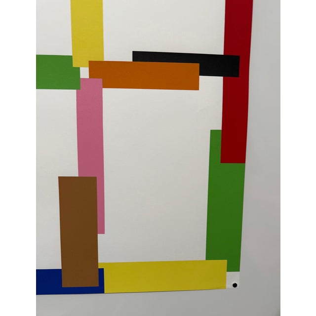 Beat Zoderer, Swiss Contemporary Art Beat Zoderer Abstract Color Constructivist Screenprint, 2000 For Sale In Miami - Image 6 of 8
