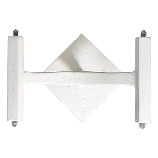 Plaster of Paris, Minimalist Design Wall Sconce For Sale