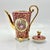 Vintage Ruby Red Porcelain Coffee Service with Gilt Romantic Fragonard Scene from Limoges, 1970s, Set of 13 For Sale - Image 4 of 18